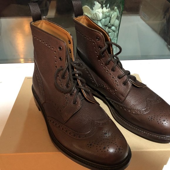 Velasca Leather Brogue Boots - Made in Italy - Picture 6 of 11
